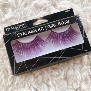💖NWT Diamond cosmetics sparkly purple lashes
